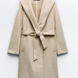 Zara Long coat with Hoodie